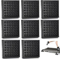 WRINGKIT 8 Pack Heavy Duty Exercise Equipment Mat, 4 x 4 x 0.8 Inch Non Slip Noise Reduction Mat for Treadmill, Treadmill Mat Pad for Rubber Hardwood Floors Carpet Protection Home Gym