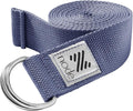 7-1/2' Yoga Strap for Stretching, Woven Cotton Blend Yoga Strap with Adjustable D-Ring Buckle for Exercise, Therapy and Fitness