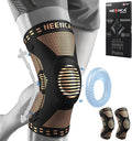 NEENCA 2 Pack Knee Braces for Knee Pain, Compression Knee Sleeves with Patella Gel Pad & Side Stabilizers, Knee Support for Meniscus Tear, Arthritis, Joint Pain, ACL, Runner, Workou