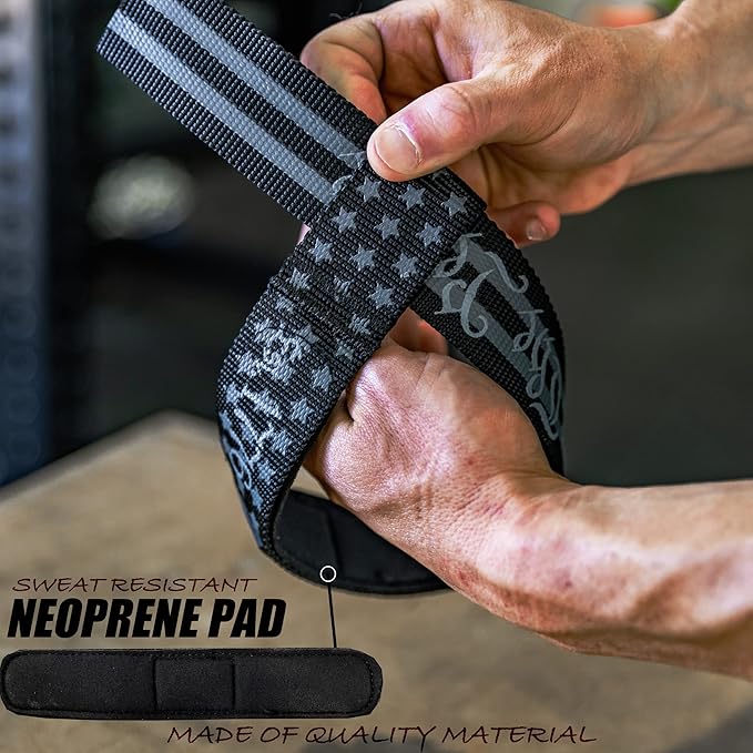 Iron Infidel Weight Lifting Straps - Wrist Straps for Weight Lifting, Deadlifting, Exercise, Crossfit, Strength Training, Olympic Lifts - Gym Straps for Grip Strength on Bar