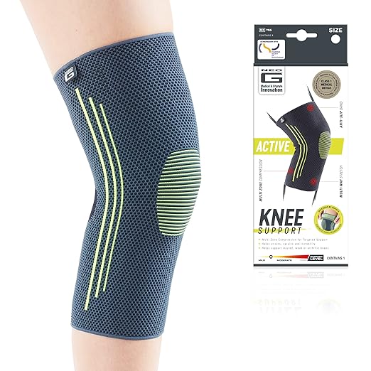 Neo-G Knee Compression Sleeve for Sports - Breathable, Lightweight, Elastic Knee Sleeve for running, Compression Knee Sleeve for knee pain, Meniscus Tear, Sprains, Strains, Injury Recovery - M