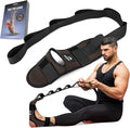 DMoose Fitness Foot & Calf Stretcher with Adjustable Padded Stretching Strap for Plantar Fasciitis, Hamstring, Heel Spurs and Achilles Tendonitis Relief - Yoga Leg Stretch Strap for Flexibility