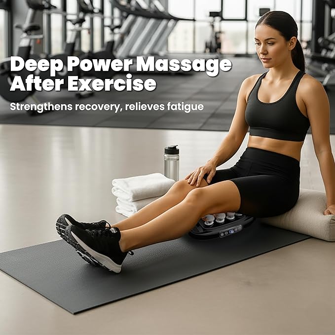 OMEO 16-Head Deep Tissue Massage Gun – Professional Percussion Massager with 30 Intensities & Quiet Motor | Portable Muscle Massager for Pain Relief, Neck, Back, Shoulders & Legs (Black)