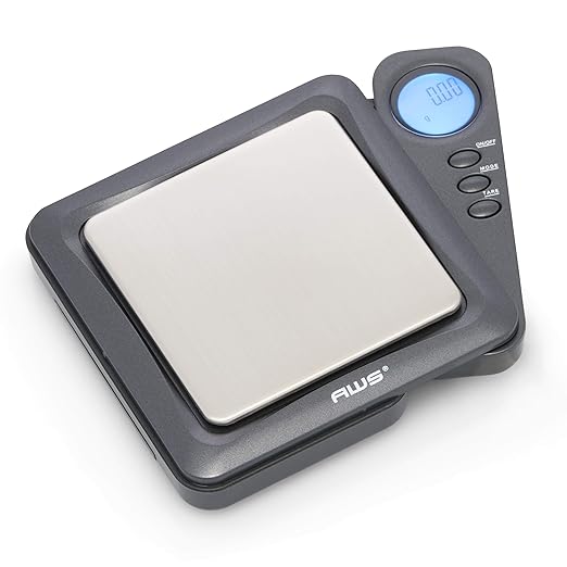 American Weigh Scales Blade Series Digital Precision Pocket Weight Scale, Gray, 650 X 0.1G (BL-650-GRY)