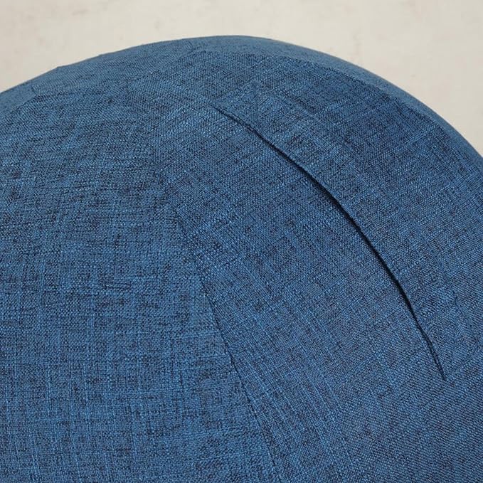 B Baosity Balance Ball Cover, Exercise Ball Cover, Sitting Balls Cover, Yoga Ball Accessories, Foldable Lightweight Yoga Ball Cover Anti Scratch Protective Skin - Blue 55cm(Thickened)