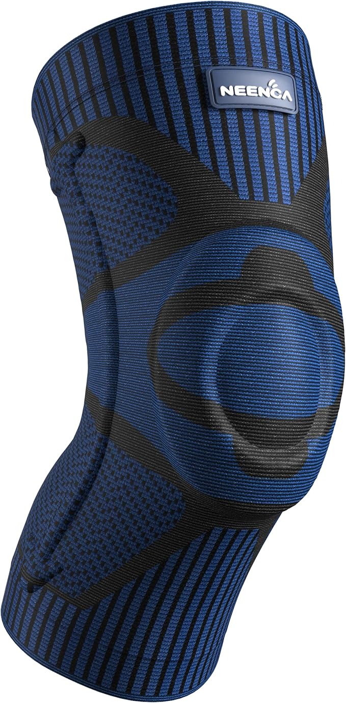 NEENCA 2 Pack Knee Braces for Knee Pain, Compression Knee Sleeves with Patella Gel Pad & Side Stabilizers, Knee Support for Meniscus Tear, Arthritis, Joint Pain, ACL, Runner, Workout
