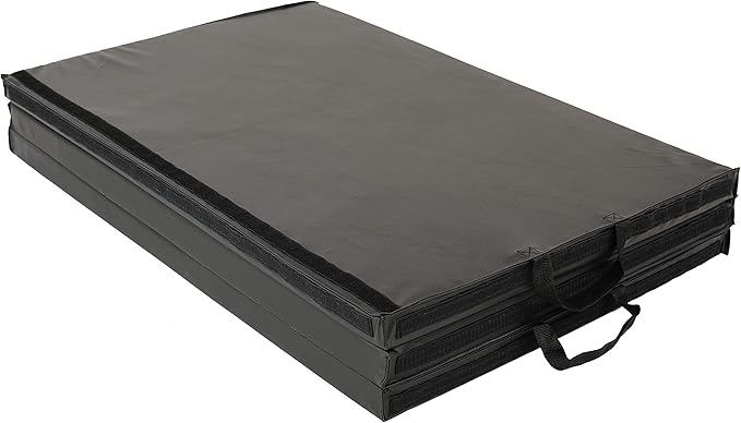 Sunny Health & Fitness Tri-Folding & Puzzle Exercise Mats – Extra Thick, Durable, Non-Slip, Water-Resistant Cushioning for Home Gym, Yoga, MMA, Gymnastics, Cardio, and Core Workouts