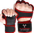FITNESS FORCE Ventilated Weightlifting Gloves Workout Gloves for Men & Women with Built-in Wrist Wraps Fingerless Gym Gloves for Men Perfect for Exercise Fitness, Weight Lifting, Cross Training