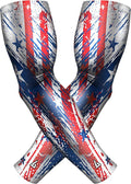 B-Driven Sports Pro Fit Compression Arm Sleeves for Men Women & Youth - Volleyball Golf Running Baseball Basketball - Pair