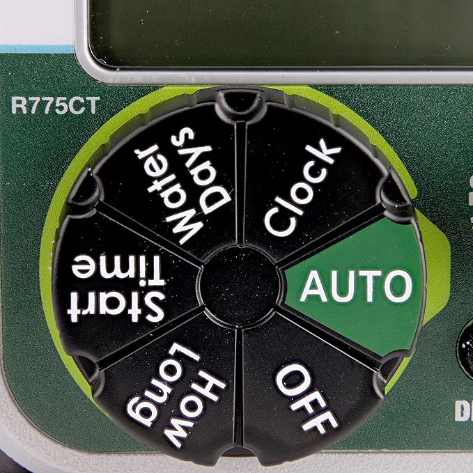 Raindrip Digital Hose-End Automatic Water Timer, Connects to Garden Faucets and Hose Bibbs, with Back-Lit LCD Screen for Drip Irrigation, Garden, Self-Watering, Grey