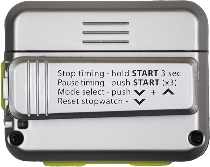 Gymboss Interval Timer and Stopwatch - Silver/Yellow Metallic Gloss