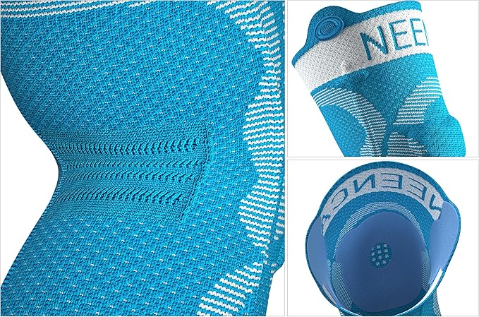 NEENCA Kids Knee Brace Sleeve, Youth Knee Compression Sleeve for Children - Boys & Girls. Child Knee Support with Patella Gel Pad & Side Stabilizers for Knee Pain, Sports, Outdoor -Blue