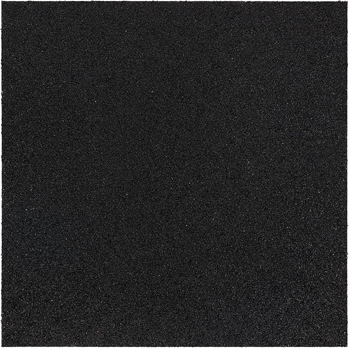 Mohawk Home Heavy Duty Rubber Stall Mat - Gym Floor- Under Dog Crate - All Purpose Utility 2'x2' - 1/2" Thick (Pack of 4)