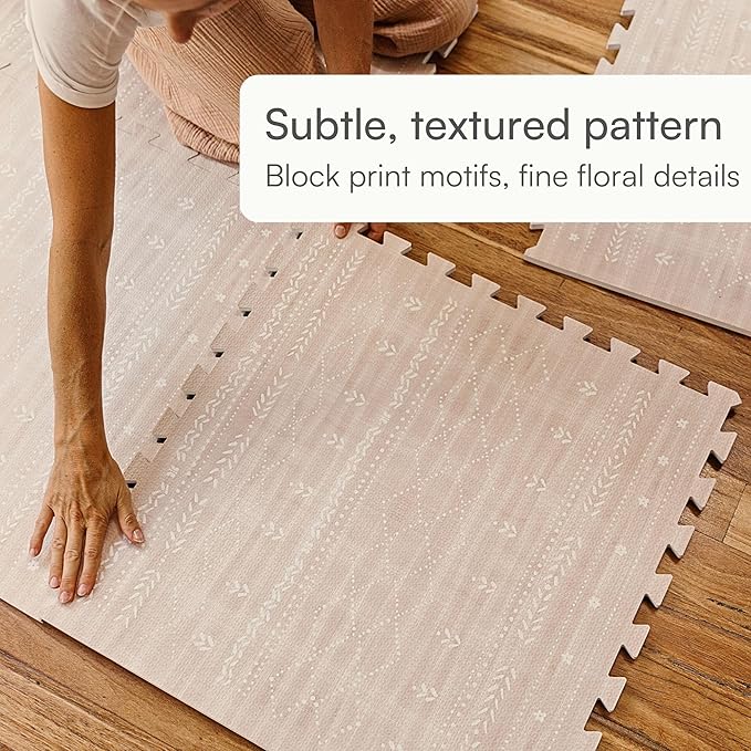 Lillefolk Baby Play Mat for Floor – 8x8ft Dusk | Soft Non Toxic Premium EVA Foam Tiles for Tummy Time, Crawling & Playroom – Waterproof Interlocking Floor Mat for Babies & Toddlers (16 Tiles)