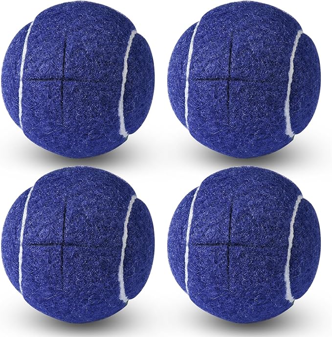 ANCKNE Walker Tennis Balls Precut Tennis Balls for Walkers 4PCS Walkers Legs Universal Precut Glide Balls, Heavy Duty Long Lasting Felt Pad Glide Coverings for Furniture Legs and Floor Protection
